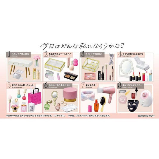 Japanese version of Re-ment Makeup Dresser Cosmetics Box Play Box Egg (8 types in total)