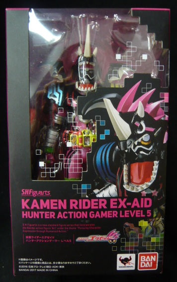 Shf kamen rider Ex-aid hunter action gamer level 5