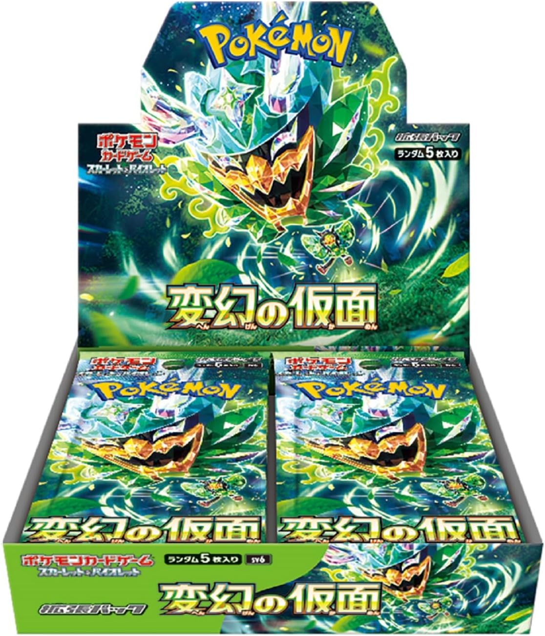 Japanese version of Pokemon Card Red & Purple Pokemon Expansion Pack Changing Noodles BOX SET