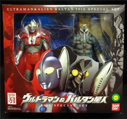 Ultra Hero Series 超人軟膠 Ultraman & alien baltan 50th special set