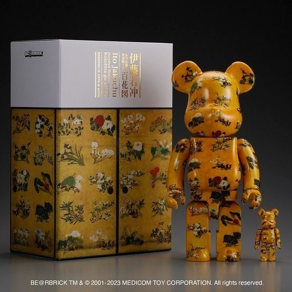 預訂 bearbrick be@rbrick 伊藤若沖 百花圖 100% 400%