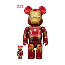 BE@RBRICK IRON MAN MARK 42 100% & 400% DisneyMarvel Iron Man