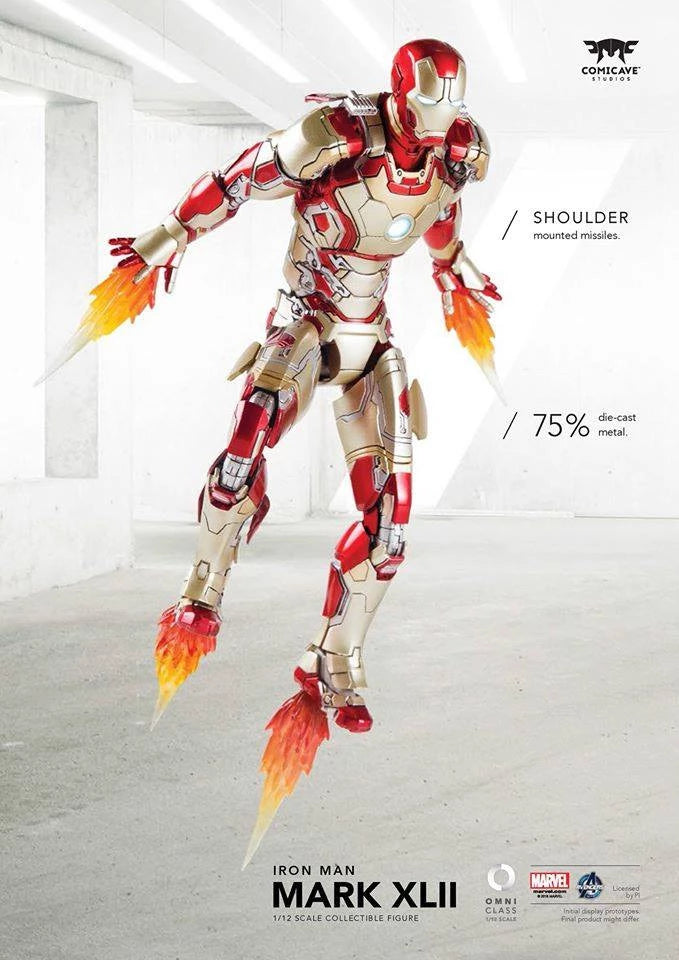Comicave Ironman mark 42 alloy 1/12 steel