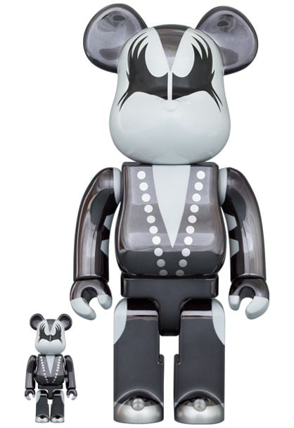 BE@RBRICK KISS DEMON CHROME Ver.100％ & 400％