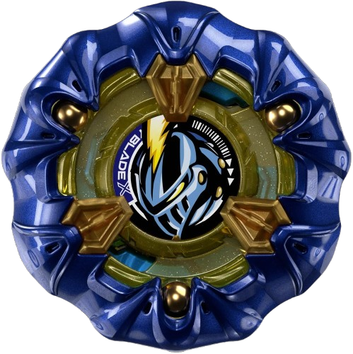 日版 Beyblade X UX-00  騎士圓甲 3-85BS (金屬海軍藍色)