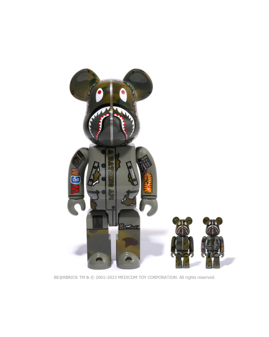 ALPHA INDUSTRIES X BAPE N3B Be@rbrick 100% & 400%