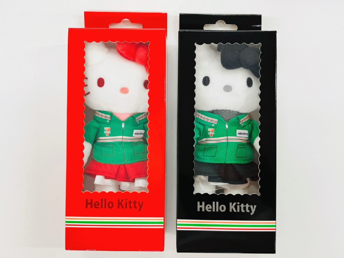 Sanrio 日本限定 7-11 x Hello Kitty 制服長腿公仔 Set