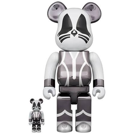 BE@RBRICK KISS CATMAN CHROME Ver.100％ & 400％