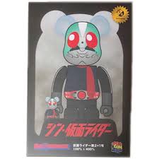 BEARBRICK 仮面ライダー 100％ & 400％ be@rbrick 幪面超人 新幪面超人 2+1號 假面超人 假面騎士 kamen rider シン仮面ライダー 400% + 100%