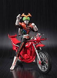 Bandai Shf 昭和 Kamen rider stronger 幪面超人強者 & 電單車 kabutolaw 甲蟲號