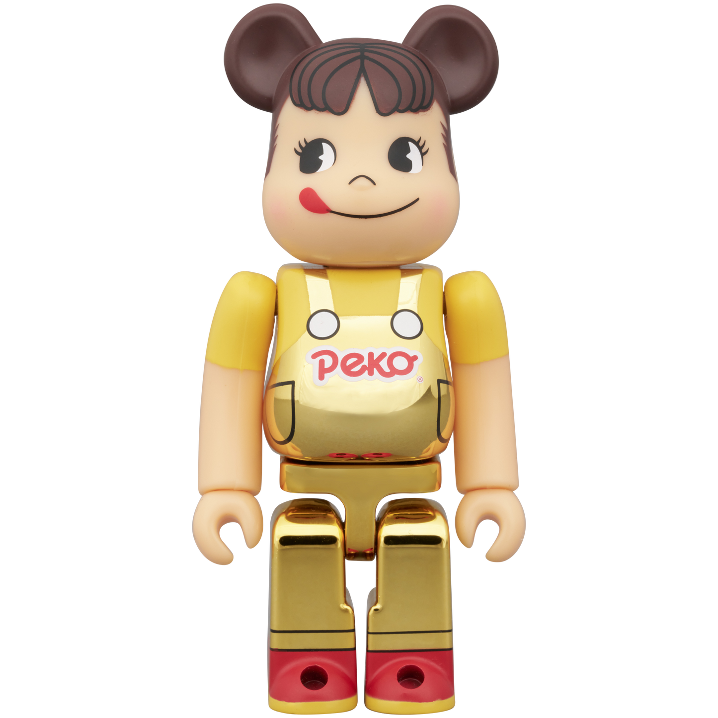 BE@RBRICK 不二家 peco chan 牛奶妹 金 100％ 400%